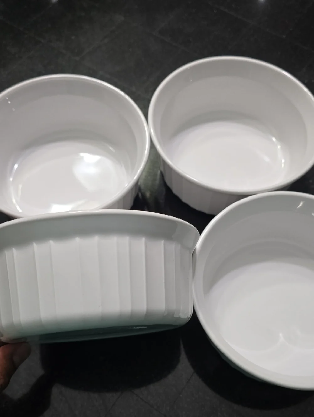 4 PIECE Corningware French White 16oz Round Bakeware